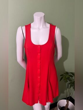 Old Navy Bright Red Petite Dress